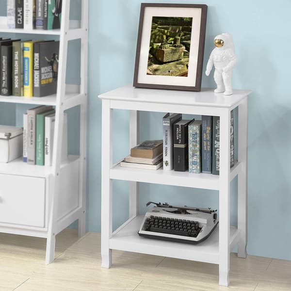 Rootz konsolbord - Printerstander - Mikrobølgeskab - Stilfuld opbevaring - Buede ben - Alsidig brug - 60 cm x 80 cm x 40 cm