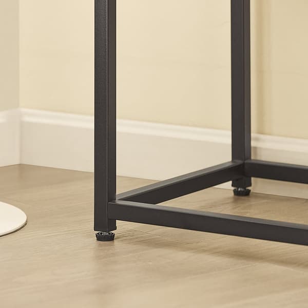 Rootz Modern skænkkonsolbord - Hallbord - Sidebord - Glasplade - Rummelig opbevaring - Robust design - Justerbare fødder - 81 cm x 78 cm x 35 cm