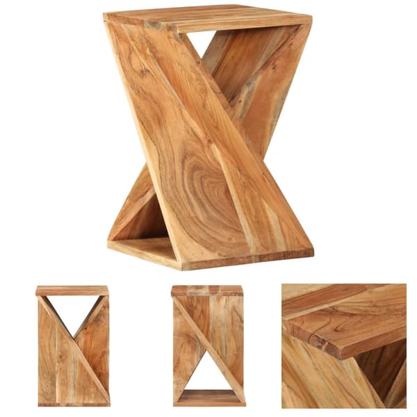 The Living Store sidebord 35x35x55 cm massivt akacietræ -  Sideborde
