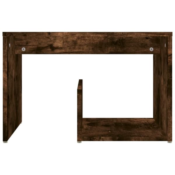 The Living Store sidebord 59x36x38 cm konstrueret træ røget egetræsfarve - Sideborde