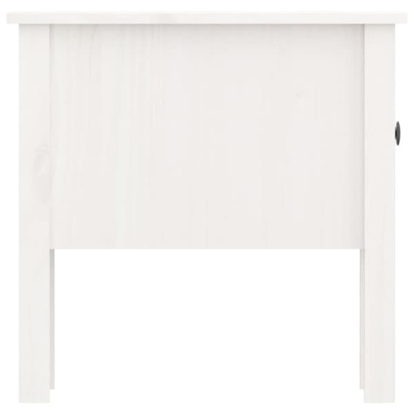 The Living Store sideborde 2 stk. 50x50x49 cm massivt fyrretræ hvid - Sideborde
