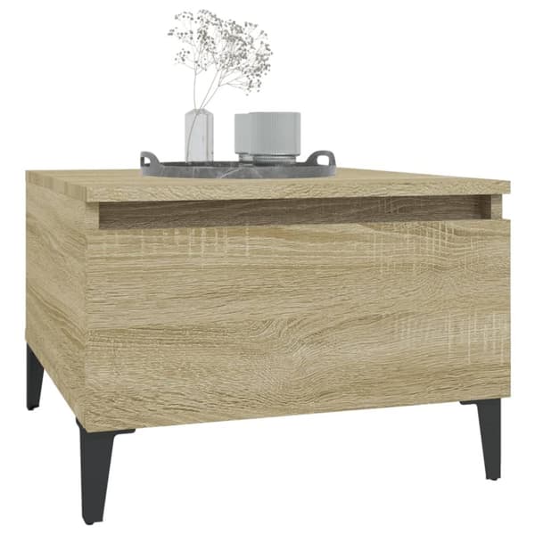 The Living Store sideborde 2 stk. 50x46x35 cm konstrueret træ sonoma-eg -  Sideborde