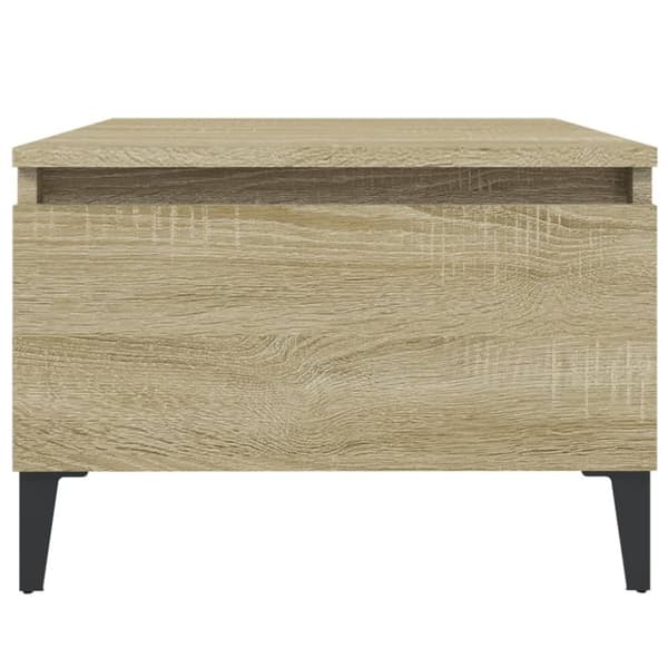 The Living Store sideborde 2 stk. 50x46x35 cm konstrueret træ sonoma-eg -  Sideborde