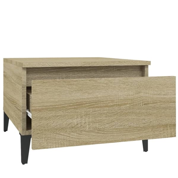 The Living Store sideborde 2 stk. 50x46x35 cm konstrueret træ sonoma-eg -  Sideborde