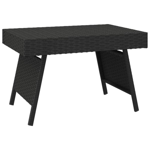 The Living Store foldbart sidebord 60x40x38 cm polyrattan sort - Sideborde
