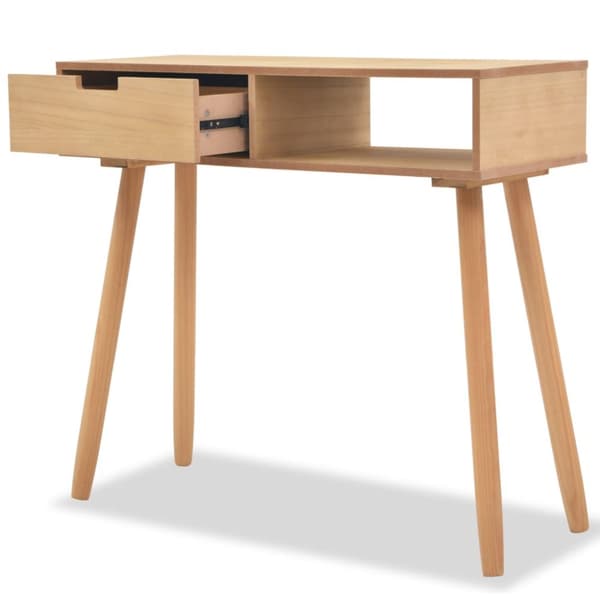 The Living Store Konsolbord massiv furu 80x30x72 cm brun -  Avlastningsbord
