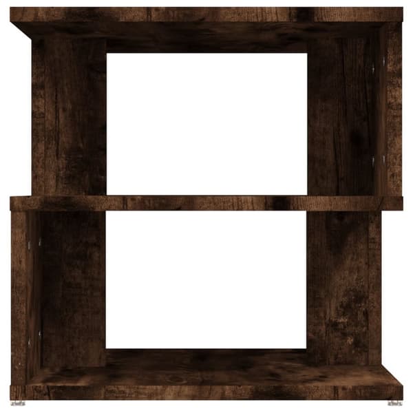 The Living Store Soffbord rökfärgad ek 40x40x40 cm konstruerat trä - Avlastningsbord