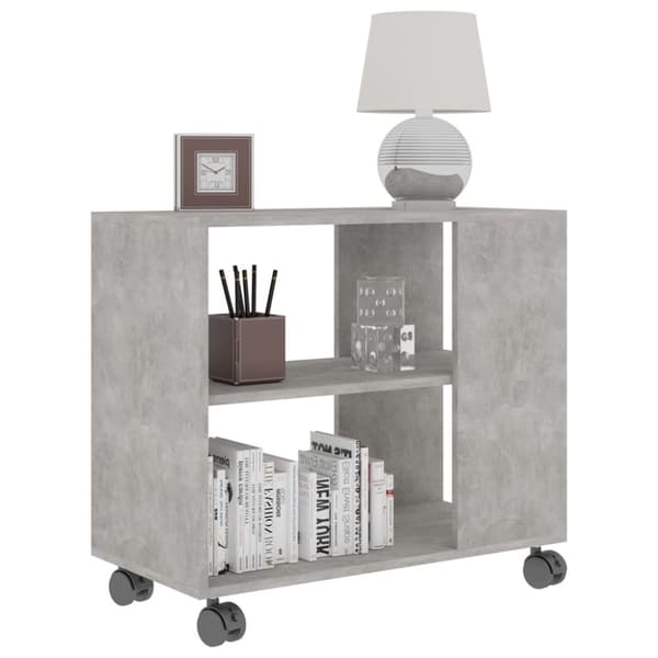 The Living Store sidebord 70x35x55 cm konstrueret træ betongrå -  Sideborde