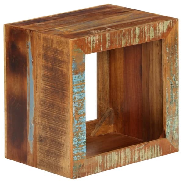 The Living Store skammel 40x30x40 cm massivt genbrugstræ -  Sideborde