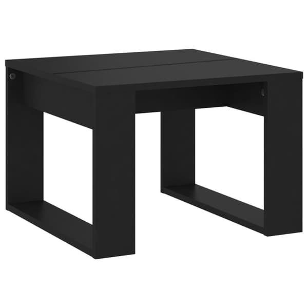 The Living Store sidebord 50x50x35 cm konstrueret træ sort -  Sideborde