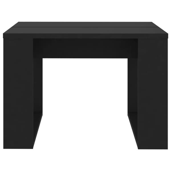 The Living Store sidebord 50x50x35 cm konstrueret træ sort -  Sideborde