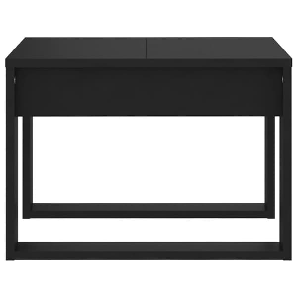 The Living Store sidebord 50x50x35 cm konstrueret træ sort -  Sideborde