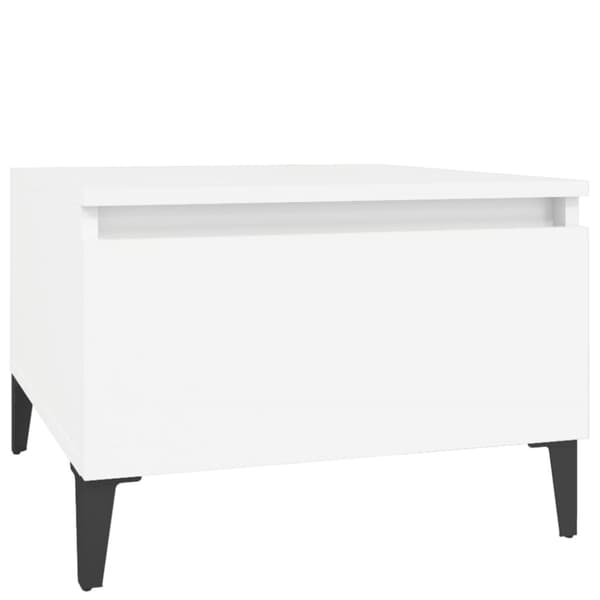 The Living Store sideborde 2 stk. 50x46x35 cm konstrueret træ hvid - Sideborde