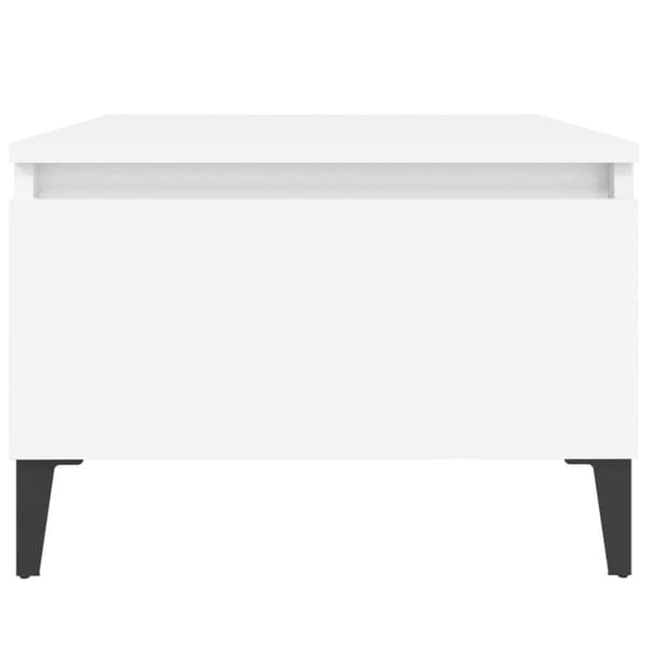 The Living Store sideborde 2 stk. 50x46x35 cm konstrueret træ hvid - Sideborde