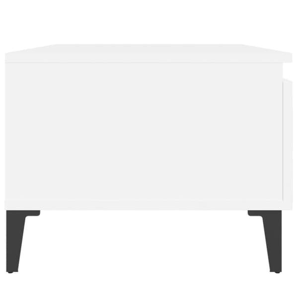 The Living Store sideborde 2 stk. 50x46x35 cm konstrueret træ hvid - Sideborde