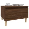 Miniatyrbillede 6 af 11: The Living Store sideborde 2 stk. 50x46x35 cm konstrueret træ brun egetræsfarve -  Sideborde