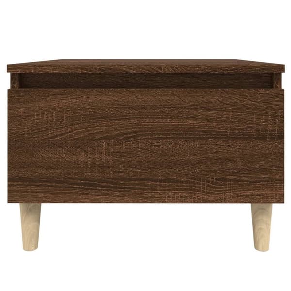 The Living Store sideborde 2 stk. 50x46x35 cm konstrueret træ brun egetræsfarve -  Sideborde