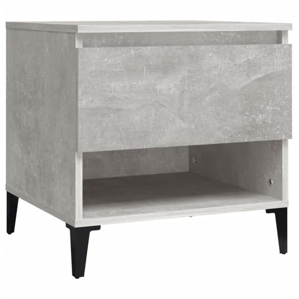 The Living Store sideborde 2 stk. 50x46x50 cm konstrueret træ betongrå - Sideborde