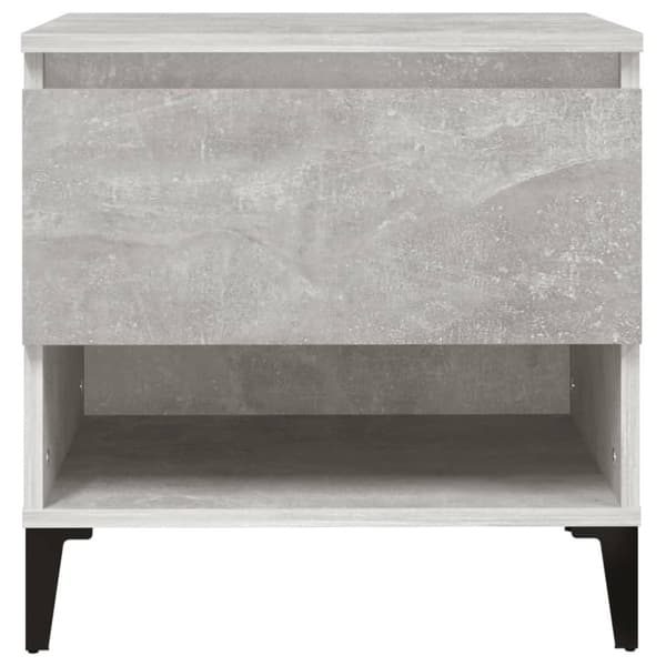 The Living Store sideborde 2 stk. 50x46x50 cm konstrueret træ betongrå - Sideborde