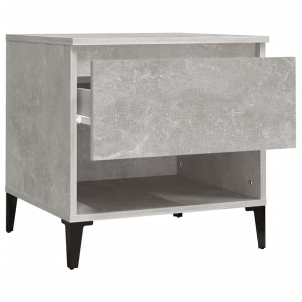 The Living Store sideborde 2 stk. 50x46x50 cm konstrueret træ betongrå - Sideborde