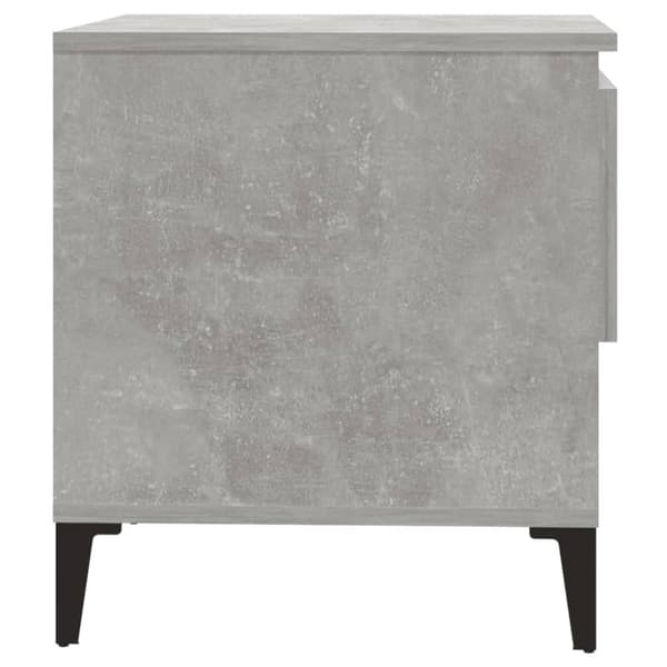 The Living Store sideborde 2 stk. 50x46x50 cm konstrueret træ betongrå - Sideborde