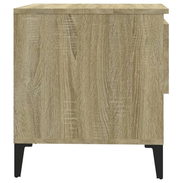 The Living Store Sivupöydät 2 kpl Sonoma-tammi 50x46x50 cm tekninen puu -  Apupöydät