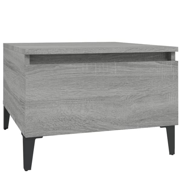The Living Store Sivupöydät 2 kpl harmaa Sonoma 50x46x35 cm tekninen puu -  Apupöydät