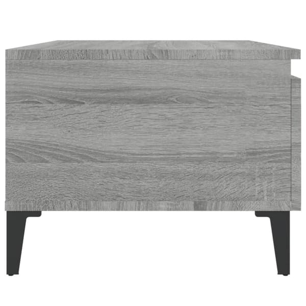 The Living Store Sivupöydät 2 kpl harmaa Sonoma 50x46x35 cm tekninen puu -  Apupöydät
