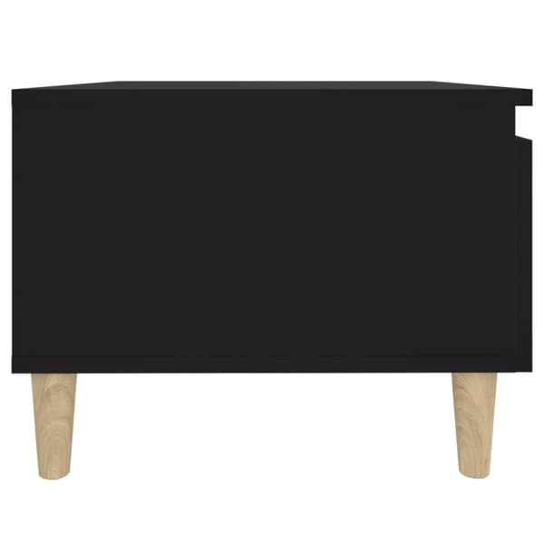 The Living Store Sidobord 2 st svart 50x46x35 cm konstruerat trä - Avlastningsbord