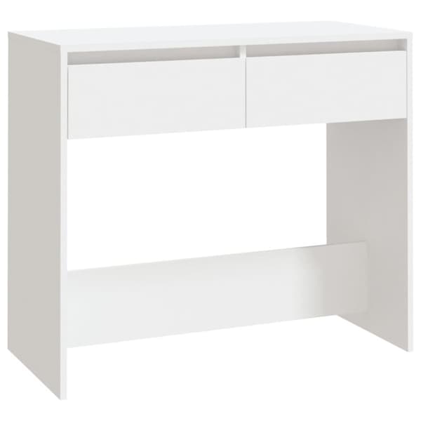 The Living Store Konsolbord vit 89x41x76,5 cm konstruerat trä - Avlastningsbord