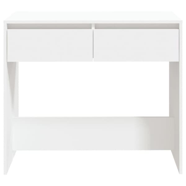 The Living Store Konsolbord vit 89x41x76,5 cm konstruerat trä - Avlastningsbord