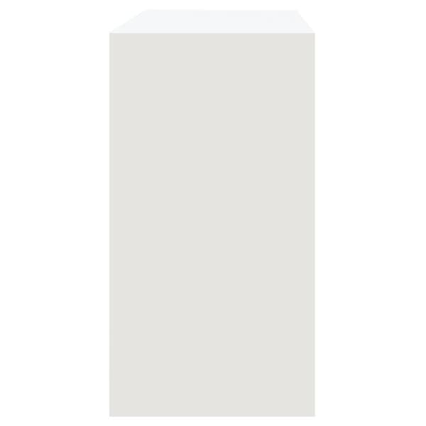 The Living Store Konsolbord vit 89x41x76,5 cm konstruerat trä - Avlastningsbord