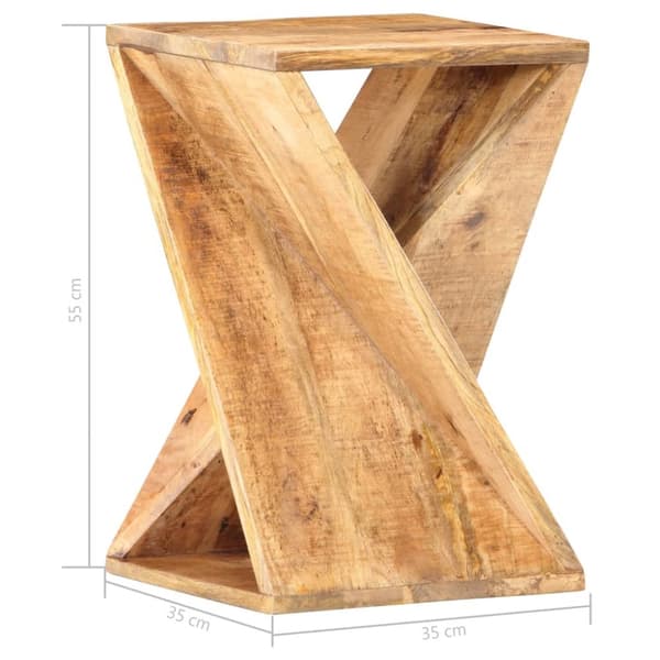 The Living Store sidebord 35x35x55 cm massivt mangotræ -  Sideborde