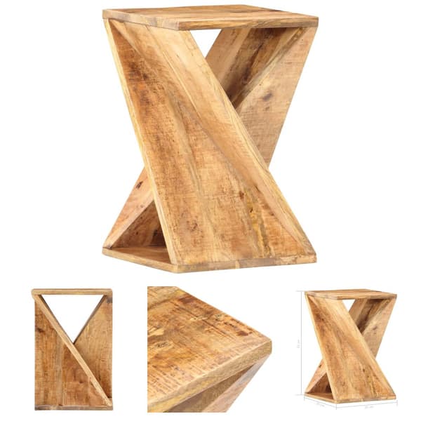 The Living Store sidebord 35x35x55 cm massivt mangotræ -  Sideborde