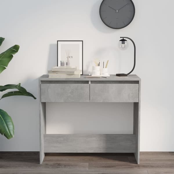 The Living Store konsolbord 89x41x76,5 cm stål betongrå - Sideborde