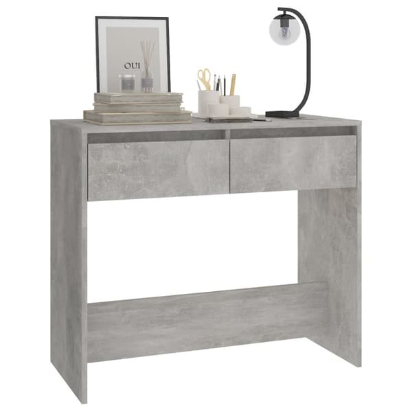 The Living Store konsolbord 89x41x76,5 cm stål betongrå - Sideborde