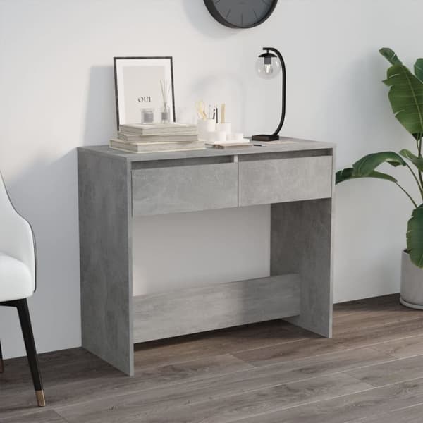 The Living Store konsolbord 89x41x76,5 cm stål betongrå - Sideborde