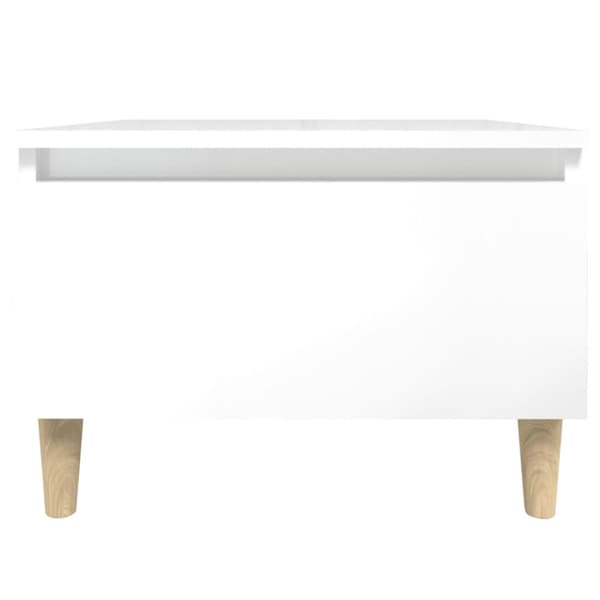 The Living Store sideborde 2 stk. 50x46x35 cm konstrueret træ hvid højglans - Sideborde