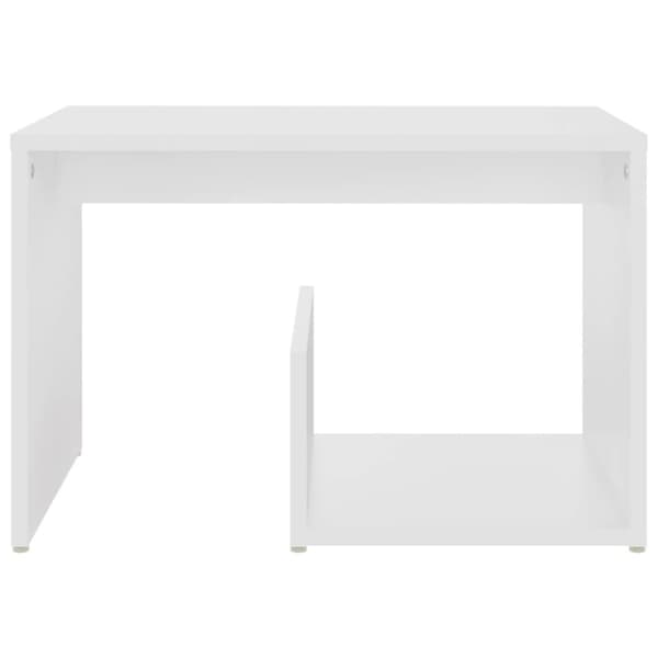 The Living Store sidebord 59x36x38 cm konstrueret træ hvid - Sideborde