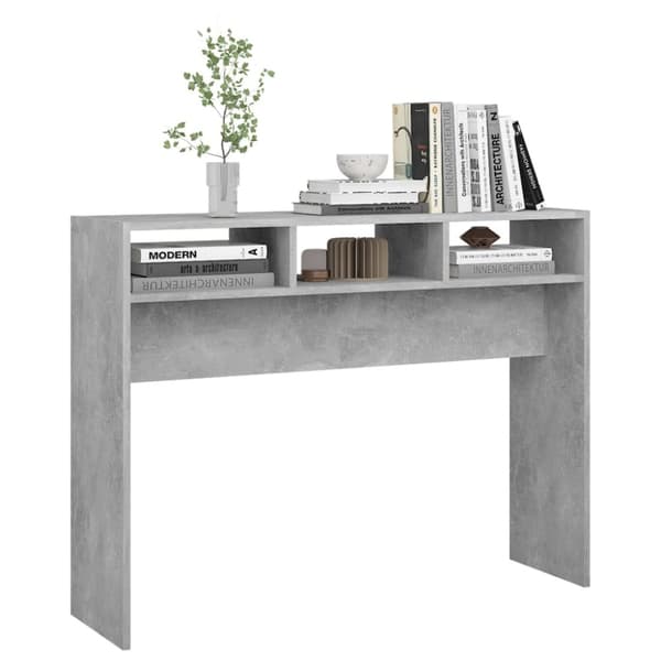 The Living Store konsolbord 105x30x80 cm spånplade betongrå -  Sideborde