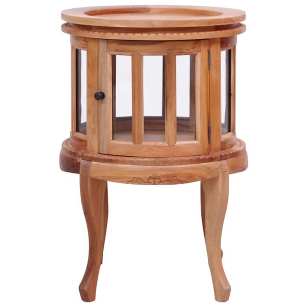 The Living Store vitrineskab 50 x 50 x 76 cm massivt mahognitræ natur - Sideborde