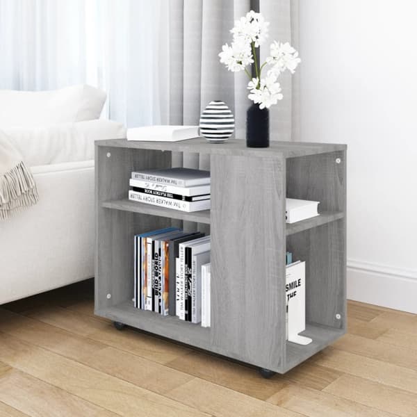 The Living Store sidebord 70x35x55 cm konstrueret træ grå sonoma-eg - Sideborde