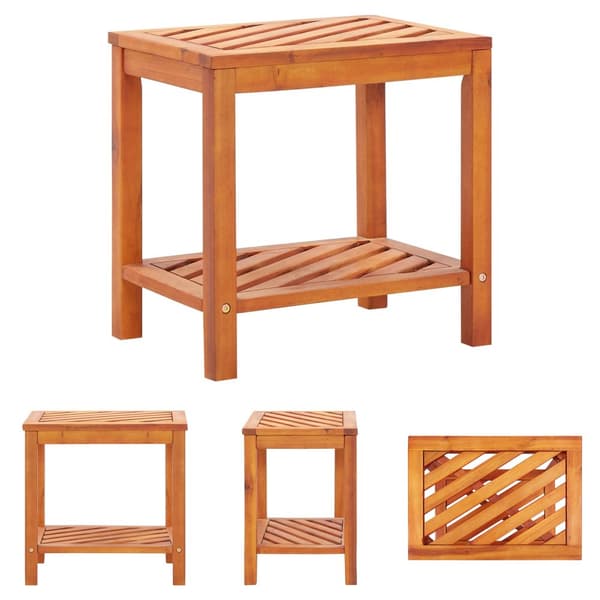 The Living Store sidebord i massivt akacietræ 45 x 33 x 45 cm -  Sideborde