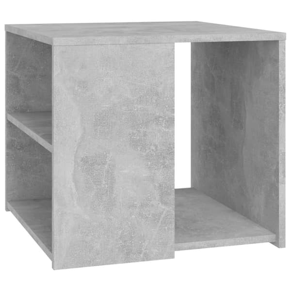 The Living Store sidebord 50x50x45 cm konstrueret træ betongrå - Sideborde