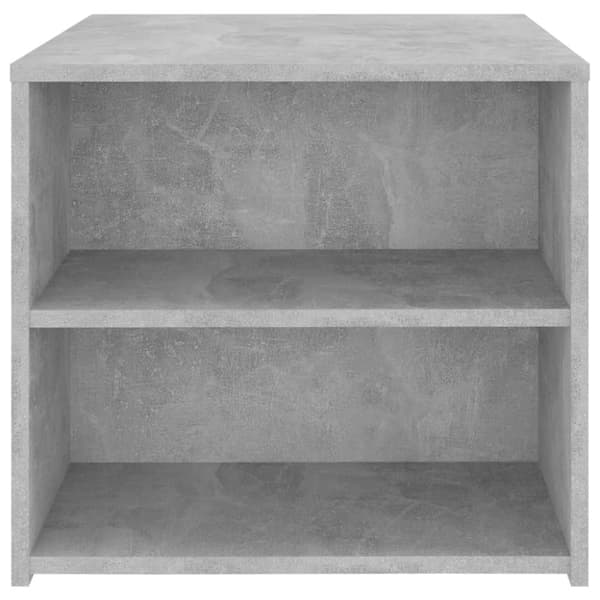 The Living Store sidebord 50x50x45 cm konstrueret træ betongrå - Sideborde