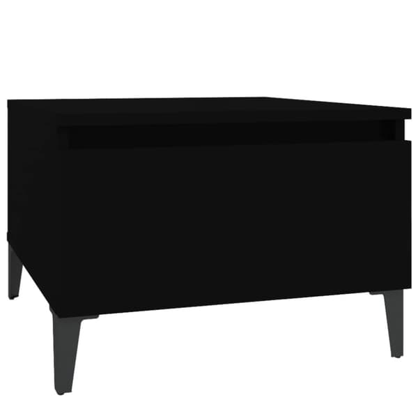 The Living Store sideborde 2 stk. 50x46x35 cm konstrueret træ sort - Sideborde