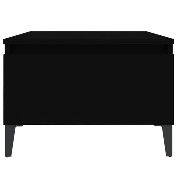 The Living Store sideborde 2 stk. 50x46x35 cm konstrueret træ sort - Sideborde