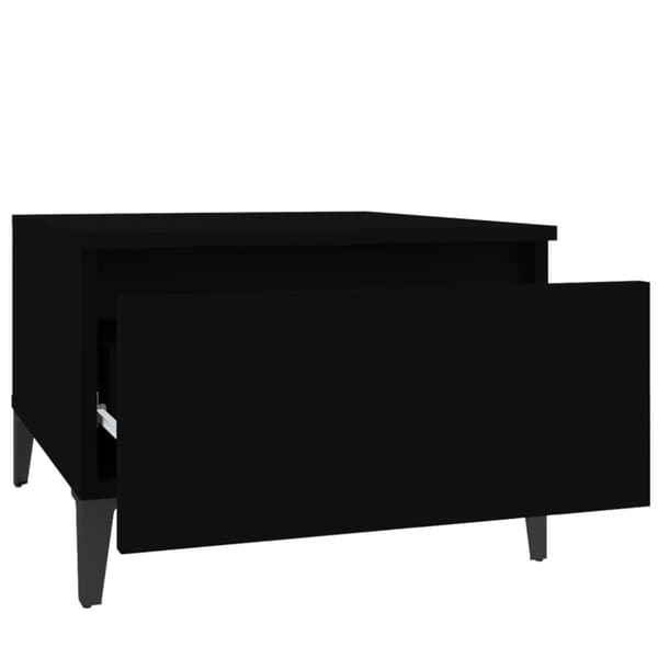 The Living Store sideborde 2 stk. 50x46x35 cm konstrueret træ sort - Sideborde