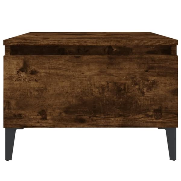 The Living Store sideborde 2 stk. 50x46x35 cm konstrueret træ røget egetræsfarve -  Sideborde