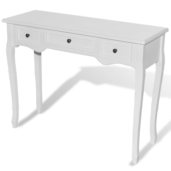 The Living Store konsolbord med tre skuffer hvid - Sideborde